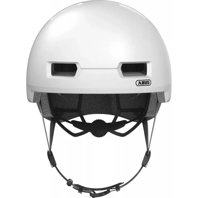 Capacete de meia concha ABUS Skurb branco construção In-Mold