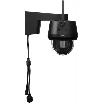 Câmara de vigilância IP dome ABUS PPIC52520B exterior com fios e sem fios 4K 3840x2160 8MP 4 mm 1/2.8 polegadas CMOS montagem na parede preto
