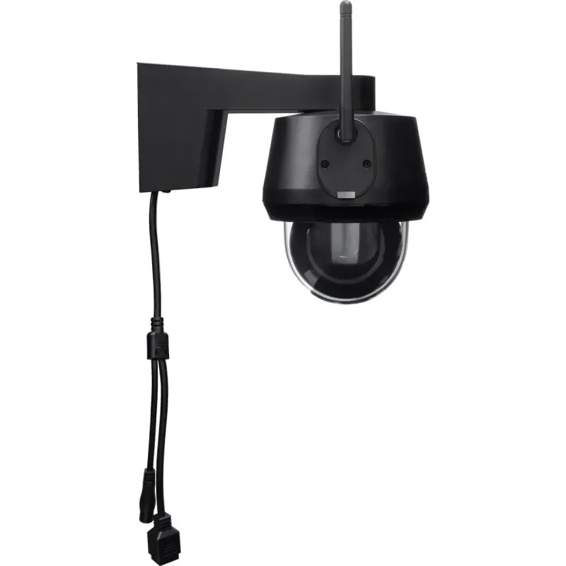 Câmara de vigilância IP dome ABUS PPIC52520B exterior com fios e sem fios 4K 3840x2160 8MP 4 mm 1/2.8 polegadas CMOS montagem na parede preto