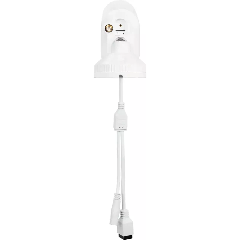 Câmara de vigilância IP dome ABUS PPIC54520 exterior com fios e sem fios 4K 3840x2160 4 mm objetiva 85° horizontal 1 lx branco