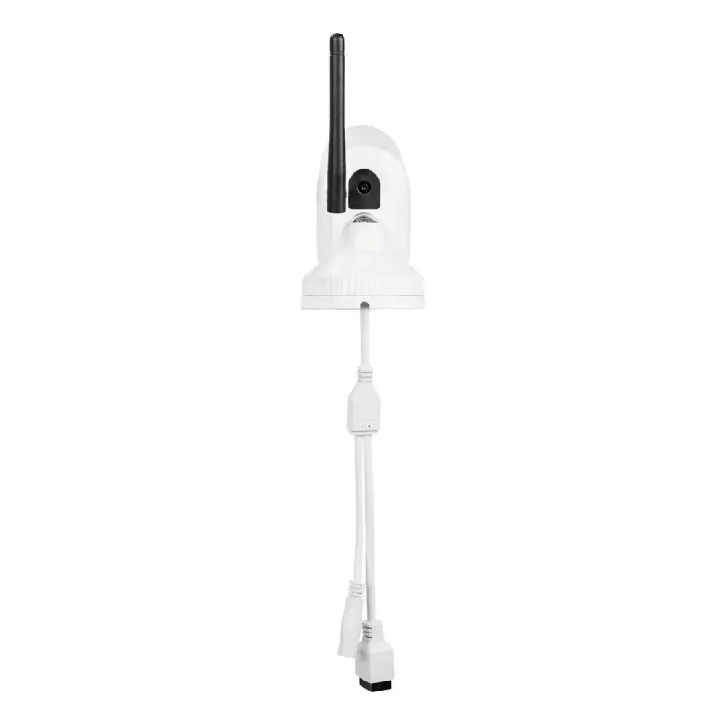 Câmara de vigilância IP dome ABUS PPIC54520 exterior com fios e sem fios 4K 3840x2160 4 mm objetiva 85° horizontal 1 lx branco