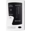Testador de cabos de rede Schwaiger NWM1 531 RJ-11 RJ-45 preto branco