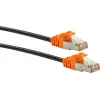 Cabo de rede Schwaiger CKO7050 531 RJ-45 Cat7 5 m preto laranja