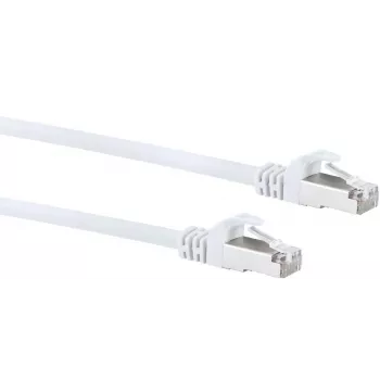 Cabo de rede SCHWAIGER CKB6300 052 — Cat6 SF/UTP (S-FTP), RJ-45 para RJ-45, 30 m, branco