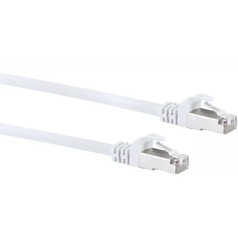 Cabo de rede SCHWAIGER CKB6300 052 — Cat6 SF/UTP (S-FTP), RJ-45 para RJ-45, 30 m, branco