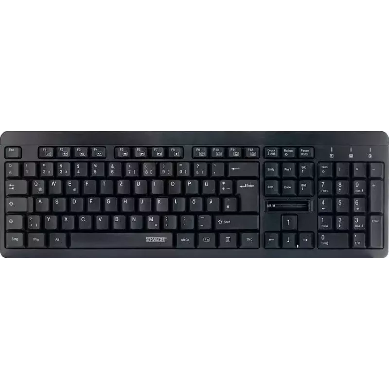 Teclado sem fios Schwaiger WKB1000 013 QWERTZ alemão preto