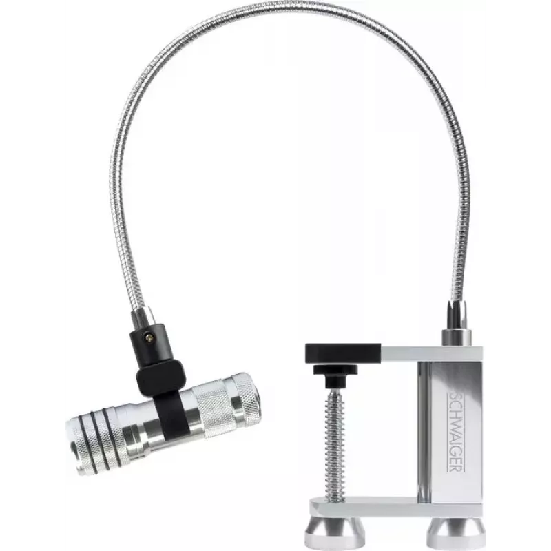 Luminária para grelhador Schwaiger GLED0030 preto prateado alumínio borracha pilha 0,5 W