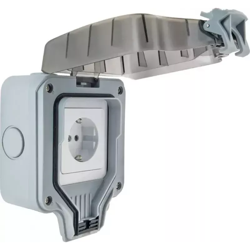 Tomada Schwaiger SOAD0100 cinzento IP66 230V 16A