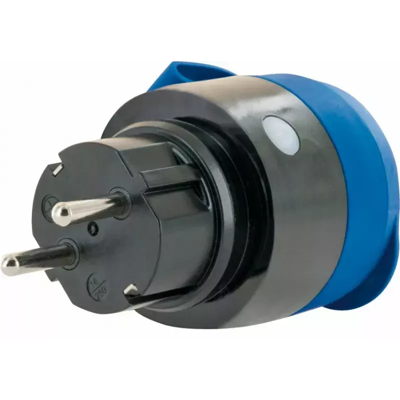 Tomada Schwaiger SOAW0044 azul cinzento IP44 230V 16A