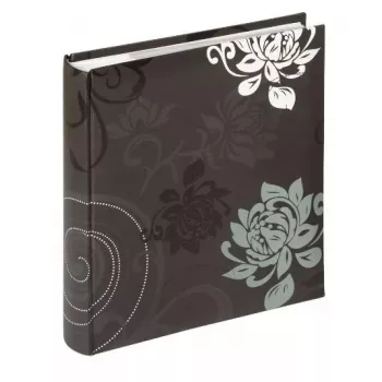Álbum de fotografias Walther Design Grindy ME201B preto cinzento 200 folhas 11,5x15,5cm