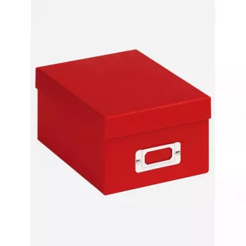 Caixa de arrumação Walther FB-115-R retangular papel vermelho