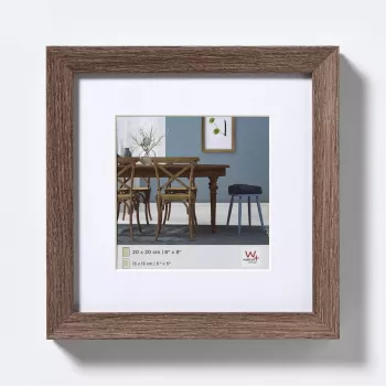 Moldura individual Walther EF330N nogueira MDF 20 mm de largura