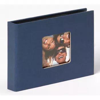 Álbum de fotografias Walther mini álbum de encaixe Fun azul 36 folhas