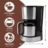 Máquina de café de filtro BOMANN KA6066CB depósito de água 1,2 l, 10 chávenas, preto e aço inoxidável