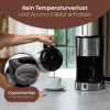 Máquina de café de filtro BOMANN KA6066CB depósito de água 1,2 l, 10 chávenas, preto e aço inoxidável
