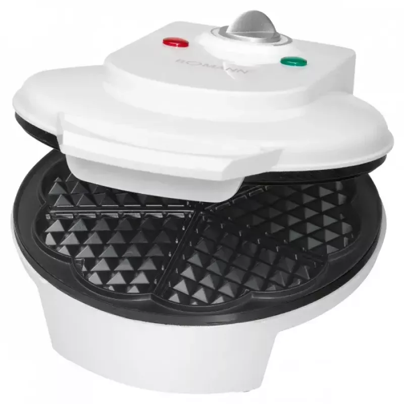 Máquina de waffles Bomann WA 5018 CB 1 waffle 1200 W branco
