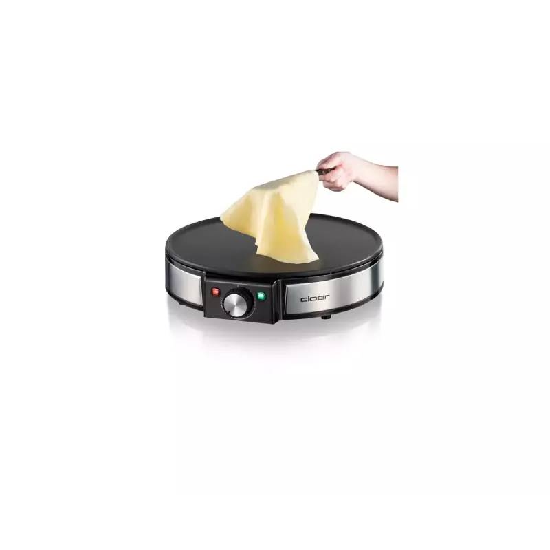 Máquina de crepes Cloer 6630 2 crepes preto aço inoxidável 30 cm