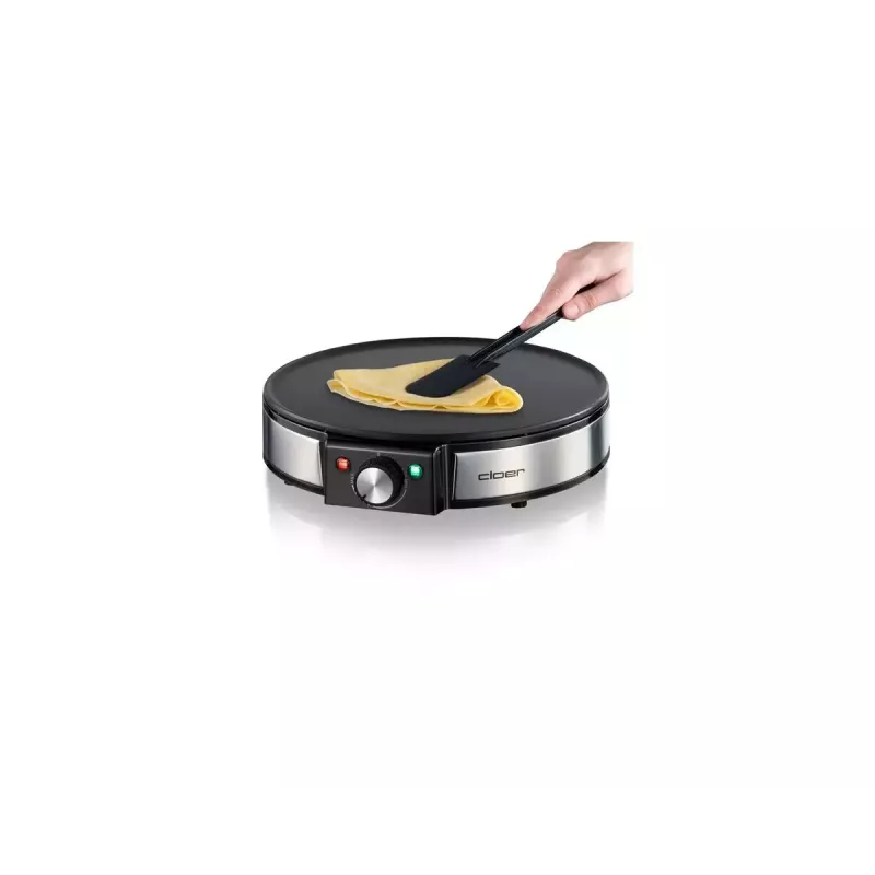Máquina de crepes Cloer 6630 2 crepes preto aço inoxidável 30 cm