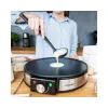 Máquina de crepes Cloer 6630 2 crepes preto aço inoxidável 30 cm