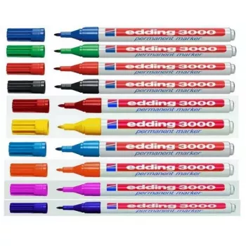 Marcador permanente Edding 3000 10 unid.