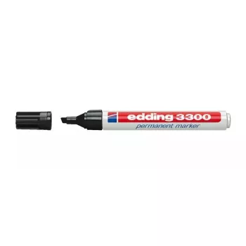 Marcador permanente Edding 3300 preto 10 unid.