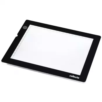 Moldura individual Reflecta LED Light Pad A5 super fina preta 19x14 cm