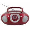 Sistema estéreo portátil Soundmaster SCD5100RO — CD/rádio/USB? (cinzento, vermelho)