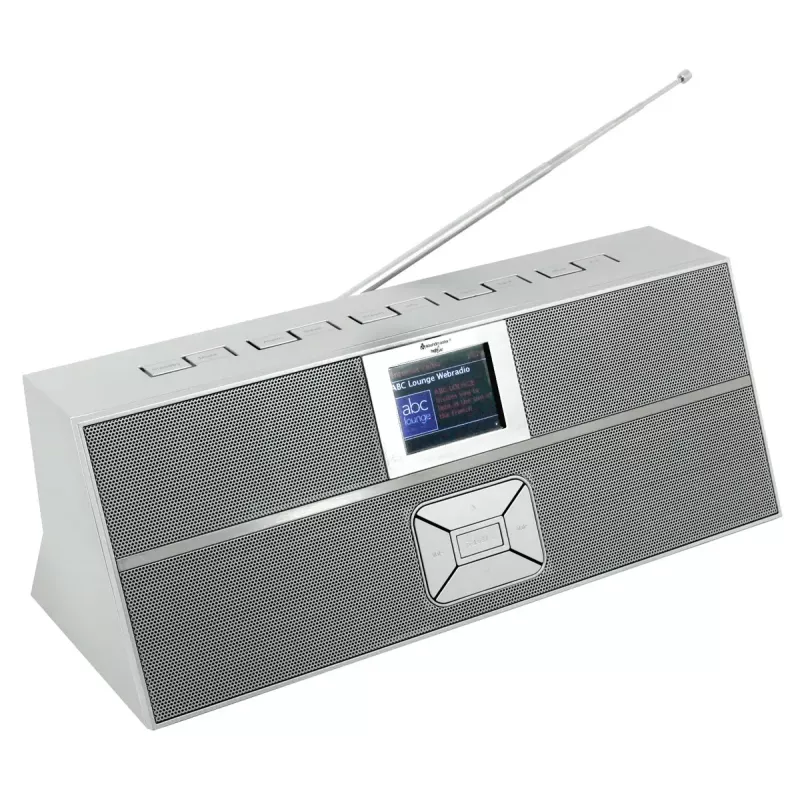 Rádio de internet Soundmaster IR3300SI — sintonizador digital, DAB+ e FM, 20 W RMS, ecrã TFT multicolor, USB-A, cinzento