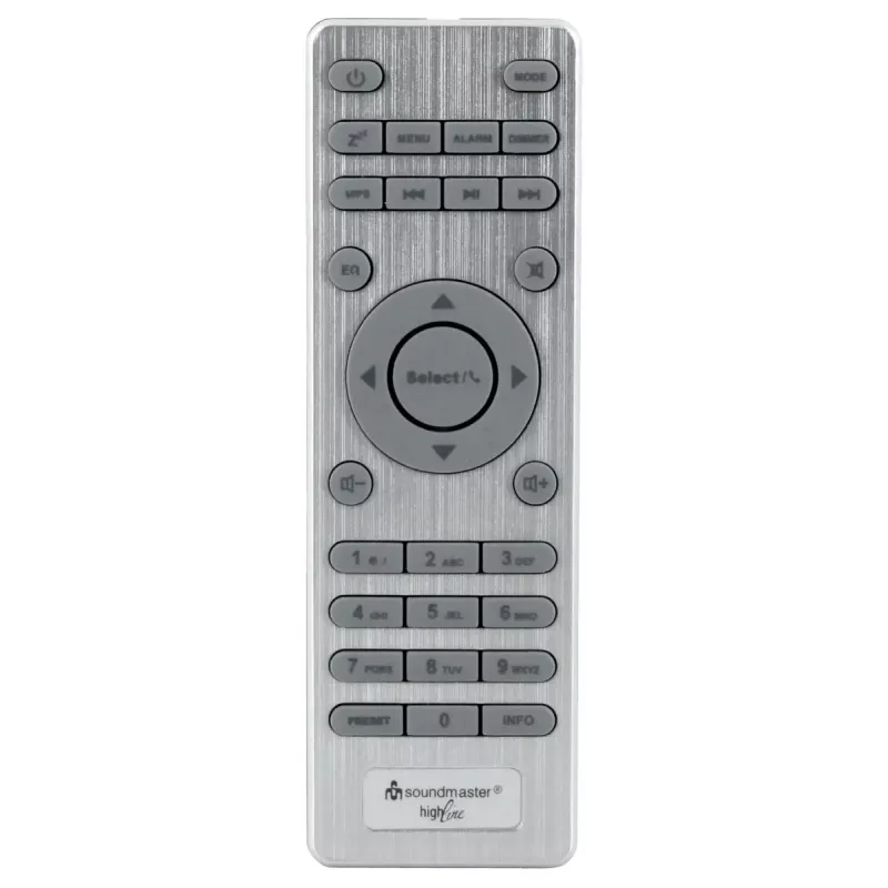 Rádio de internet Soundmaster IR3300SI — sintonizador digital, DAB+ e FM, 20 W RMS, ecrã TFT multicolor, USB-A, cinzento