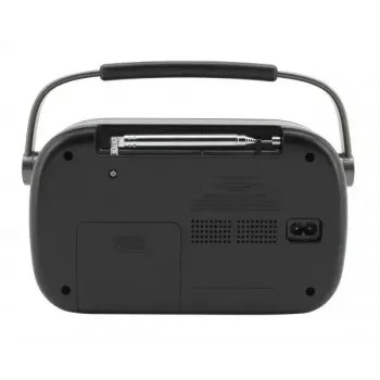 Rádio portátil Soundmaster DAB280 — DAB+, FM, analógico e digital, 1,2 W, preto, alimentação por rede/pilhas