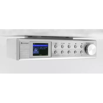 Rádio de internet Soundmaster IR1500SI — sintonizador digital DAB+/FM, 3 W, ecrã TFT de 2 polegadas, prateado