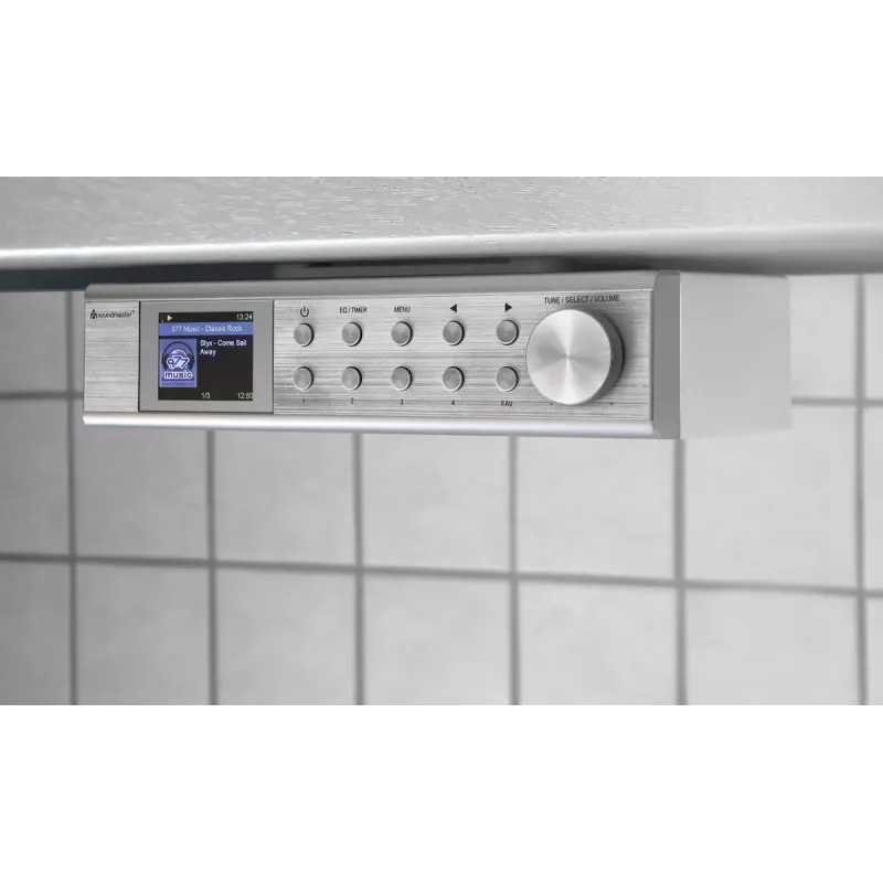 Rádio de internet Soundmaster IR1500SI — sintonizador digital DAB+/FM, 3 W, ecrã TFT de 2 polegadas, prateado