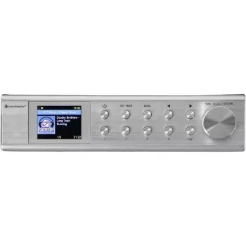 Rádio de internet Soundmaster IR1500SI — sintonizador digital DAB+/FM, 3 W, ecrã TFT de 2 polegadas, prateado