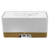 Rádio despertador Soundmaster UR630WE – FM/PLL/FM, 6 W RMS, cinzento/branco, alimentação por CA e pilhas AAA