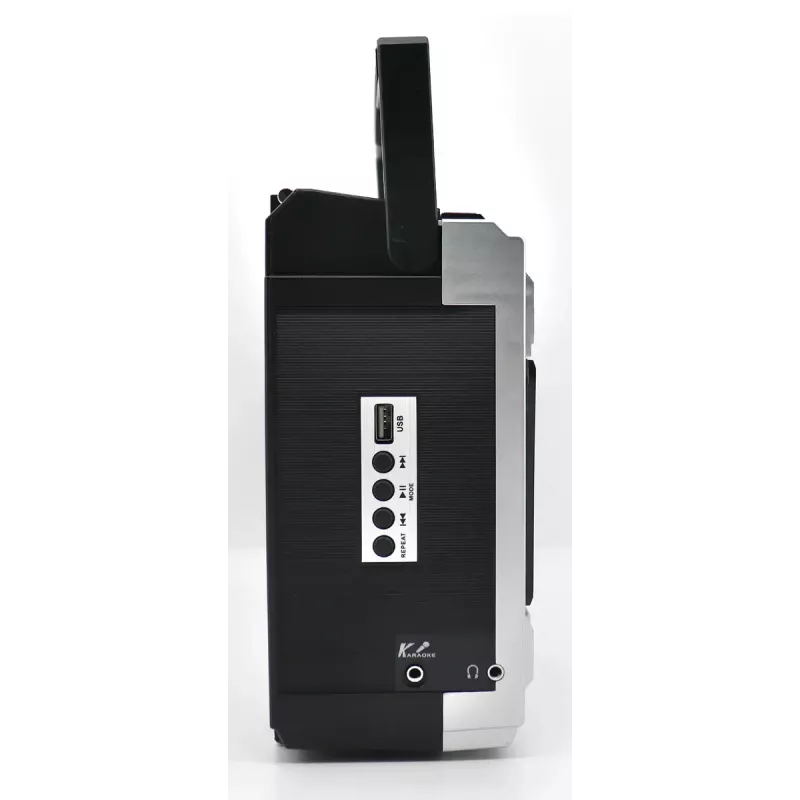 Leitor de cassetes portátil Soundmaster RR20SI — rádio FM/MW/KW, 3 W RMS, auscultadores de 3,5 mm, preto/prateado