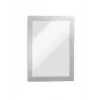 Porta-documentos autoadesivo Durable DURAFRAME A5, prateado, pack de 2