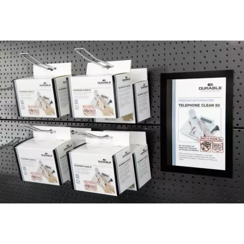 Moldura magnética Durable DURAFRAME A5 prateada