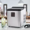 Máquina de fazer gelo ProfiCook PC-EWB 1253 — 12 kg/24h, depósito de 1,5 L, 2 tamanhos de cubos, 120 W, preto/cinzento