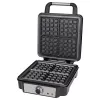Máquina de waffles ProfiCook PC-WA 1241 4 waffles 1200 W preta aço inoxidável