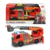 Carro de bombeiros Dickie Toys Scania escada giratória preto cinzento vermelho