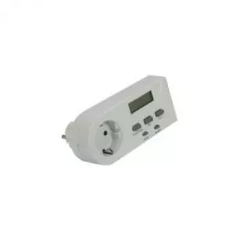 Medidor de consumo energético REV 002580 — digital compacto, branco