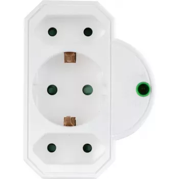 Adaptador de régua de tomadas REV 3 tomadas com proteção contra sobretensão 0020070112, branco