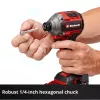 Parafusadeira de impacto com bateria EINHELL TP-CI 18/250-C Li BL, 18 V, sem escovas – caixa (sem bateria/carregador)