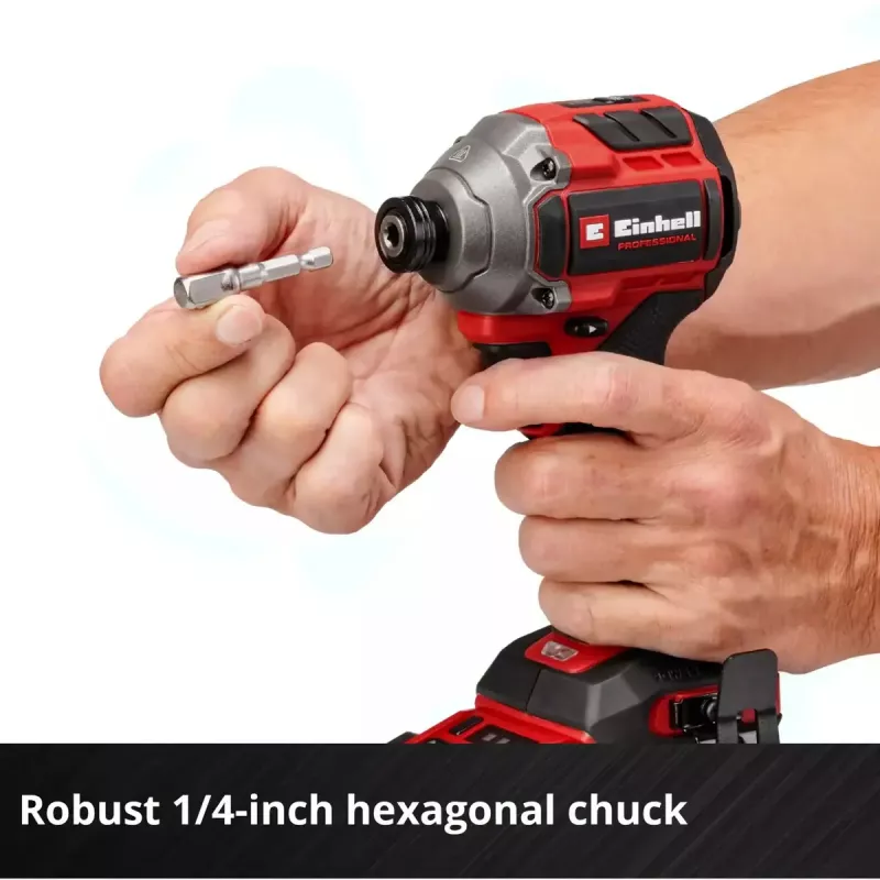 Parafusadeira de impacto com bateria EINHELL TP-CI 18/250-C Li BL, 18 V, sem escovas – caixa (sem bateria/carregador)