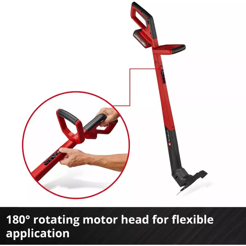 Aparador de relva com bateria EINHELL Power X-Change GC-CT 18/2411 Li P-Solo, 18 V, vermelho/preto (bateria e carregador não incluídos)