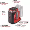 Estação de energia portátil com bateria EINHELL TE-ES 18/150/1 Li-C-Solo — alimentação elétrica móvel para baterias de 18V