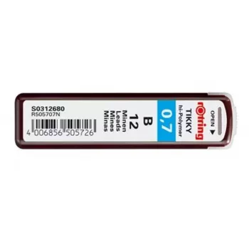 Minas de grafite Rotring Polymer Leads B 0,7 mm S0312680