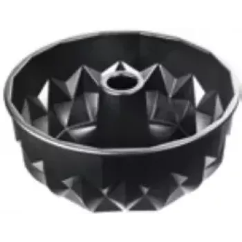 Forma de bolo Kaiser 2300646794 redonda superfície canelada 25,5x25,5x11,5 mm