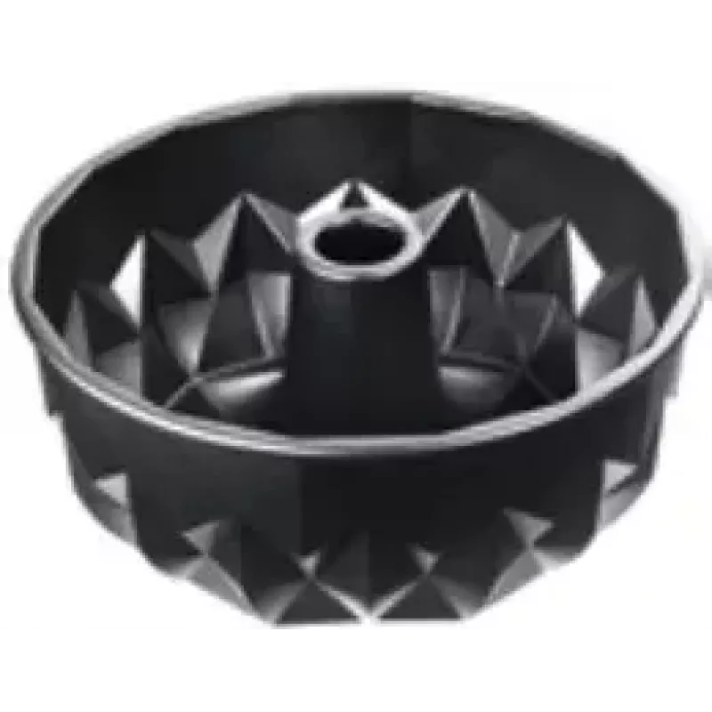 Forma de bolo Kaiser 2300646794 redonda superfície canelada 25,5x25,5x11,5 mm