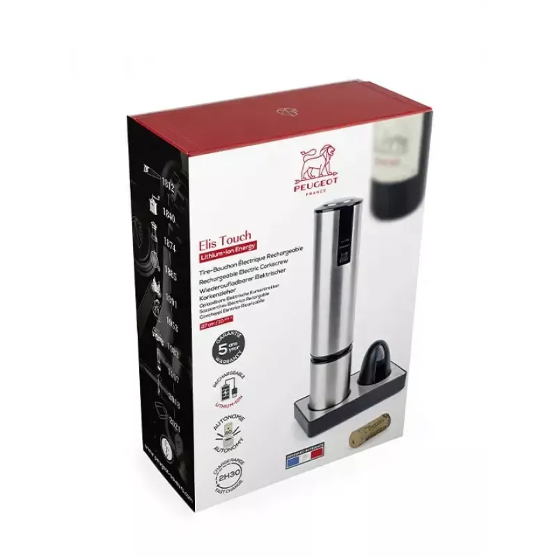 Abridor de garrafas Peugeot Saveurs Elis Touch aço inoxidável